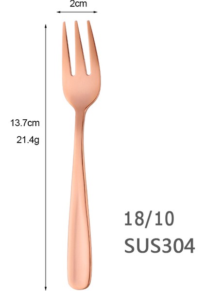 Pembe Tarzı Alıcı Yıldız Sıcak 5.39'' Paslanmaz Çelik Çay Çatal Seti Metal Üç Dişli Yiyecek Pasta Çatalı Yemek Takımı Parti Restoran Için (Yurt Dışından)