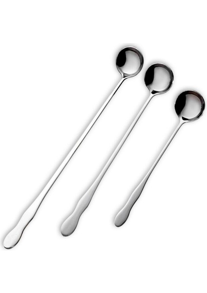 M 250MM Stili Paslanmaz Çelik Uzun Saplı Karıştırma Kaşığı Yaratıcı Kore Stili Kahve Kaşığı Dondurma Bal Tatlı Kaşığı Üç Boyut Seçeneğiyle (Yurt Dışından) fiyatları