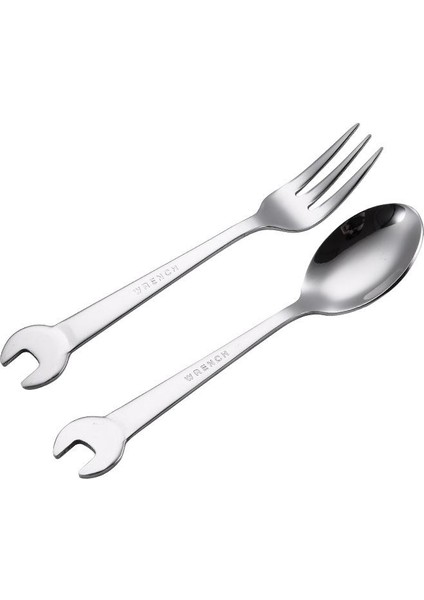 1 Adet Kaşık Tarzı 304 Paslanmaz Çelik Yemek Kaşığı Çatal Yaratıcı Wreape Çay Çatalı Kahve Çatalı Çatal Bıçak Takımı Sofra Takımı Aile Kamp Mutfak Araçları (Yurt Dışından) modelleri