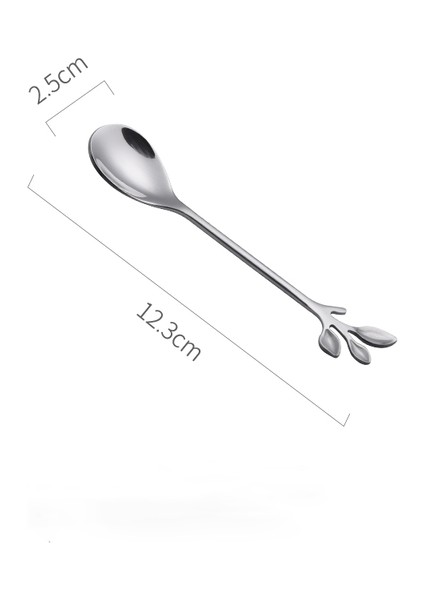 No.8 Stili Paslanmaz Çelik Sofra Çatalı Meyve Çatalı Yemek Takımı Aperatif Atıştırmalık Tatlı Çatalı Mutfak Masa Takımı Yaprak Şekilli Mutfak Araçları (Yurt Dışından)