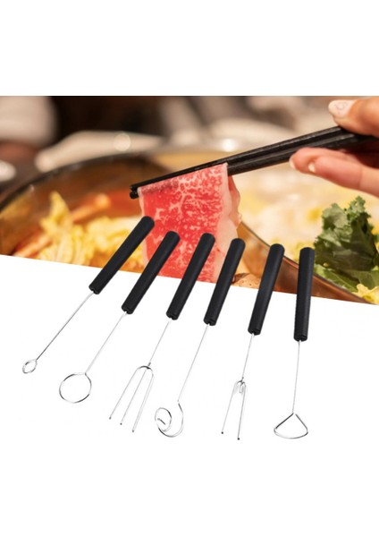 E Stili Dayanıklı Barbekü Çatalı 6 Stil Fondü Çatalı Pratik Aşınmaya Dayanıklı Çikolata Daldırma Aracı (Yurt Dışından) fırsatları