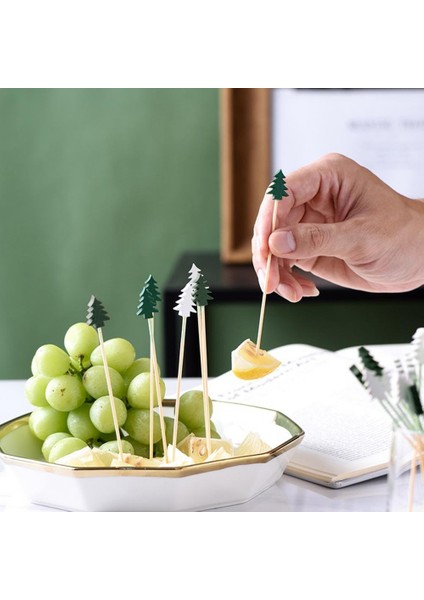 C Stili Kokteyl Kürdanları Tek Kullanımlık Kar Tanesi Bambu Aperatifler Iğneler Düğün Parti Kürdanlar Ev Için (Yurt Dışından) fiyatları