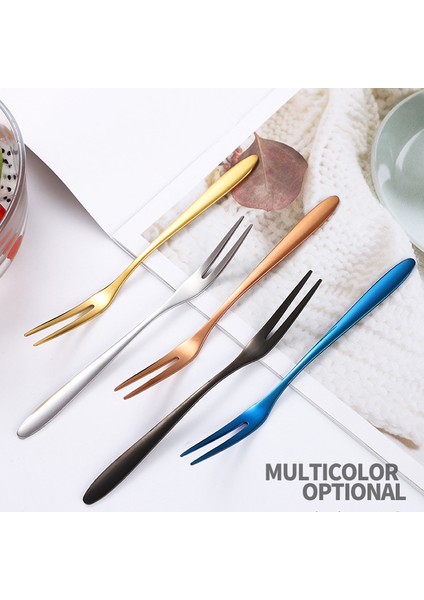 6 Adet Gül Altın Renk Stili Meyve Çatalı Seti Mini Sevimli Paslanmaz Çelik Tatlı Çatalı Gümüş Altın Gül Altın Kek Sofra Takımı Çatal Ev Kullanımı Için (Yurt Dışından) modelleri