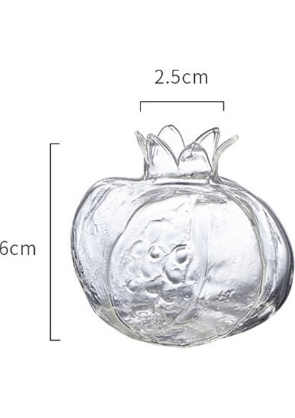 Depolama Kavanozu Stili Altın Kaplama Meyve Çatalı Pomegranat Şekilli Cam Saklama Kavanozu Restaurant Parti Malzemeleri (Yurt Dışından)