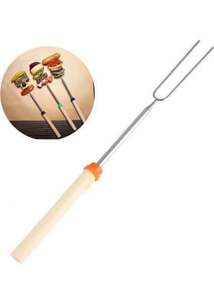 1pc Kamp Kamp Ateşi Sosis Teleskopik Izgara Çatal Çubuklarız Bbq Çatallar Açık Çatal Ev & Mutfak Rastgele Renk (Yurt Dışından) modelleri