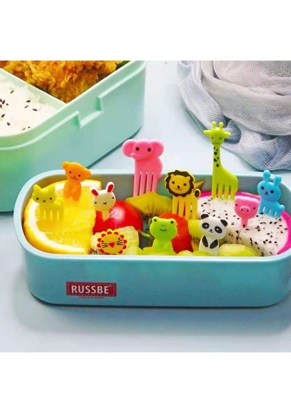 F8PCS Rastgele Gönderilen Stil Hayvan Çiftliği Meyve Çatalı Mini Karikatür Çocuk Atıştırmalık Kek Tatlı Yiyecek Seçici Kürdan Bento Kutusu Aksesuarları Parti Süsleme Çatallar (Yurt Dışından) fiyatları