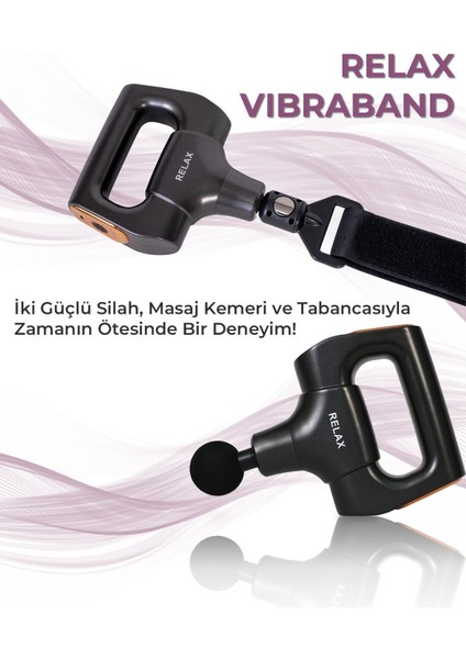 Vibraband Ayarlanabilir Titreşim Kemeri Vurmalı Masaj Tabancası Sporcu Masaj Aleti