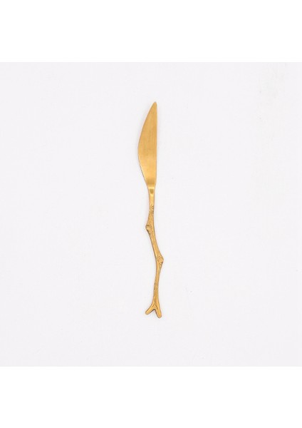 No.6 Tarzı Dal Desen Bıçak Seti Çay Kaşığı ve Çatal Dayanıklı Paslanmaz Çelik Yemek Takımı Meyve Tatlı Çatal Ev Mutfak Aracı (Yurt Dışından)