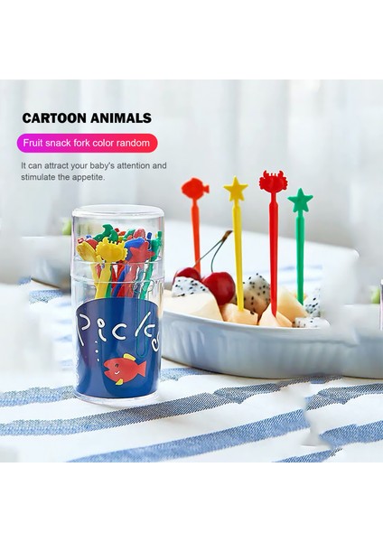 Gri Stil Hayvan Yemek Seçicileri Çocuklar Meyve Çatal Seçmek Yemek Enstrümanı Parti Malzemesi Deniz Hayatı Süslemeleri Süs Eşyaları (Yurt Dışından) fiyatları