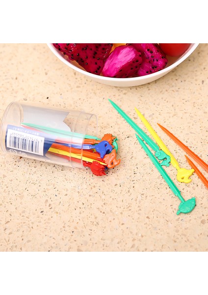 Gri Stil Hayvan Yemek Seçicileri Çocuklar Meyve Çatal Seçmek Yemek Enstrümanı Parti Malzemesi Deniz Hayatı Süslemeleri Süs Eşyaları (Yurt Dışından) fırsatları