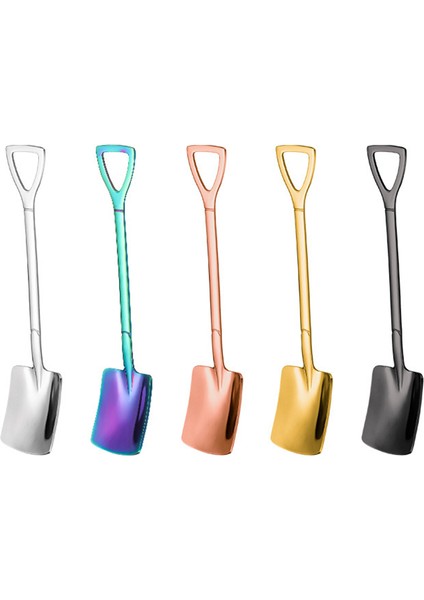 Gold2 Tarzı 304 Paslanmaz Çelik Tatlı Kaşığı Karpuz Kaşığı Dondurma Kaşığı Kahve Kaşığı Meyve Ucu Kürek Düz Kürek Mutfak Aksesuarları (Yurt Dışından) indirimleri