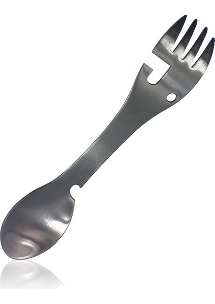 Titanyum Siyah Stil Kamp Çatal Kaşık Çok Fonksiyonlu Paslanmaz Çelik Yemek Takımı Çatal Kaşık Açık Havada Yemek Pişirme Kamp Ekipmanları Yürüyüş Pişirme (Yurt Dışından)