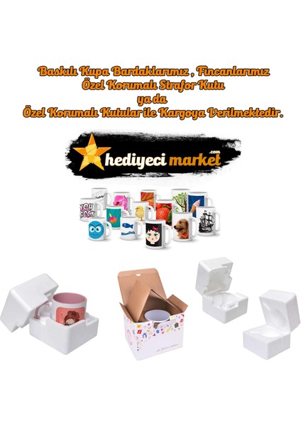 Akrep Burcu Erkeğine Özel Beyaz Kupa Bardak - HMK-00112-06