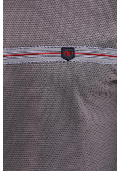 Erkek Koyu Gri Renk Mare Jaker Kumaş Bisiklet Yaka Uzun Kol Gögüste Şerit Nakış Sweatshirt - 7657 modelleri