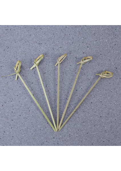 9cm Tarzı Bambu Düğümlü Kokteyl Çöp Şişler Mısır Içecekleri Barbekü Atıştırmalıklar Kulüp Sandviçler Için (Yurt Dışından) indirimleri