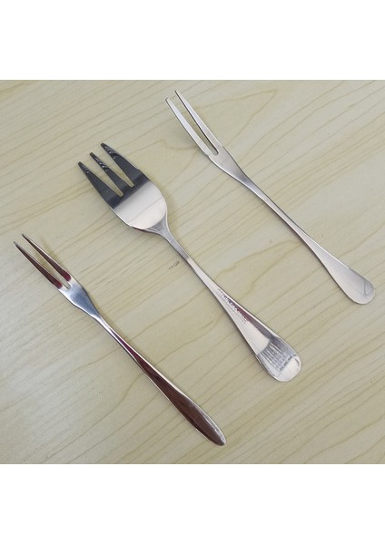 2 Adet Tip 01 Stili Vankood Paslanmaz Çelik Meyve Çatalı Tatlı Çatalı Ekolojik Iki Dişli Akşam Yemeği Çatalı Çatal Batı Tarzı Mutfak Mangal Aracı (Yurt Dışından) modelleri