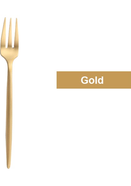 Altın 1 Adet Tarzı 1 Adet Meyve Çatalı Paslanmaz Çelik Pasta Çatalları Siyah Altın Renkli Çeşitli Çay Çatalı Yemek Takımı Otel Parti Restoran Malzemeleri (Yurt Dışından)