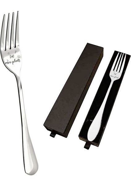 Kutu-07 Stili Gravürlü Çatal - Eşinize, Kocanıza ve Ailenize En Iyi Hediye Paslanmaz Çelik I Seni Çatalla Seviyorum Mutfak Aracı Mektup Baskılı Çatallar Kaşık (Yurt Dışından)