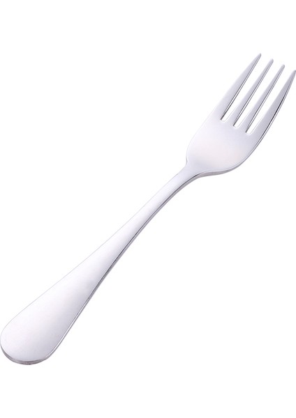 Gümüş 1 Adet Tarzı Çocuklar Için Çatal Gıda Sınıfı Paslanmaz Çelik Çatallar Altın Meyve Salatası Küçük Yuvarlak Saplı Sofra Takımı Kullanışlı Çocuk Yemek Araçları (Yurt Dışından)