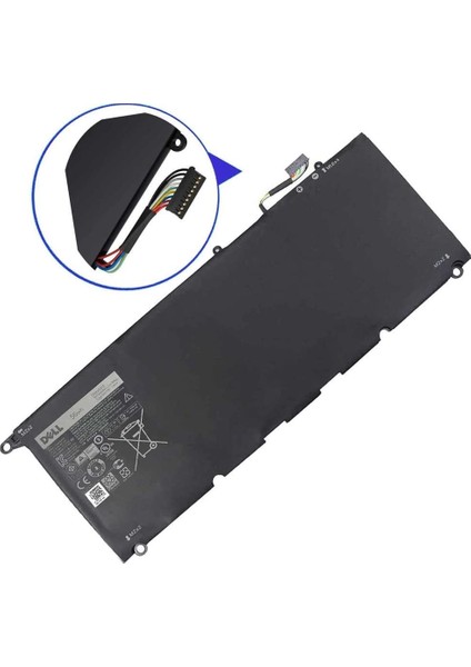 Dell Xps 13 9343, Xps 9350 JD25G 90V7W Batarya Orjinal Dell Pil modelleri