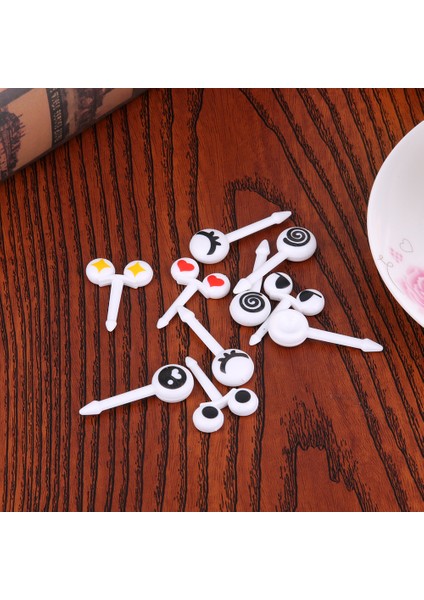10 Adet Mini Göz Meyve Çatalı Çizgi Film Plastik Meyve Kürdan Çocuk Çatal Bento Öğle Kutusu Aksesuarları (Yurt Dışından) fırsatları