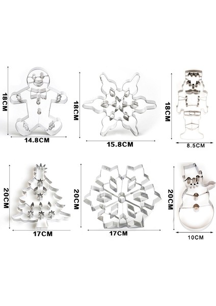 Açık Sarı Stil Noel Ağacı Zencefilli Adam Ceviz Asker Kar Tanesi Kar Tanesi Paslanmaz Çelik Kesme Kurabiye Pişirme Araçları Meyve Kurabiye Kalıbı (Yurt Dışından) modelleri