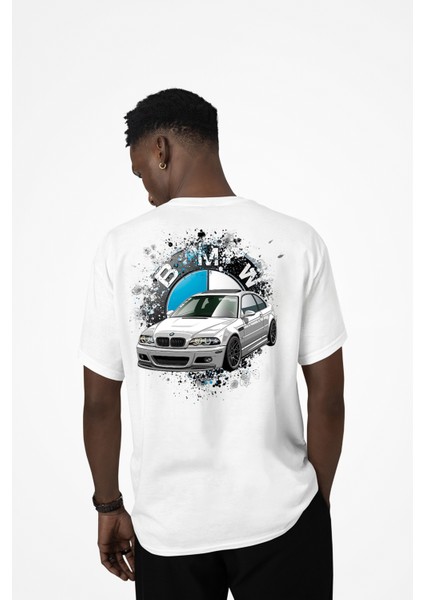 Bmw E46 M3 Ön ve Sırt Baskılı Oversize Pamuklu Tişört fiyatları