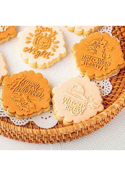 Sarı Stil Fondan Pasta Mutlu Cadılar Bayramı Embosser Kesici Dıy Akrilik Şeker Zanaat Pres Bisküvi Kalıbı Halloween Parti Fırın Dekorasyon Aracı (Yurt Dışından) fiyatları