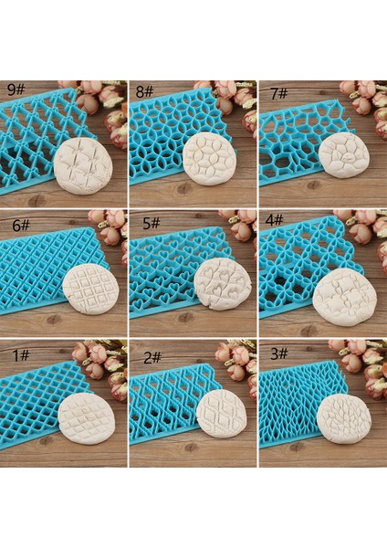 No.6 Tarzı 1 Adet Bpa Içermeyen Plastik Mavi Kek Damgalama Kalıbı Çok Şekilli Çiçek Kurabiye Kesici Dikiş Şablonu Fondan Bisküvi Pişirme Araçları (Yurt Dışından)