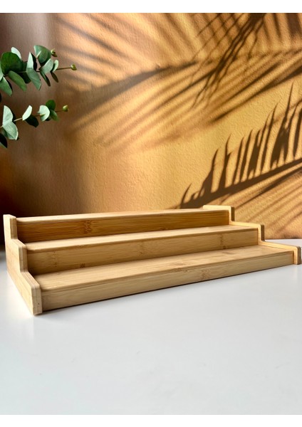 Merdiven Stantlı 12LI Cam Bambu Kapaklı Kare Baharatlık Seti (16 Adet Etiket) modelleri