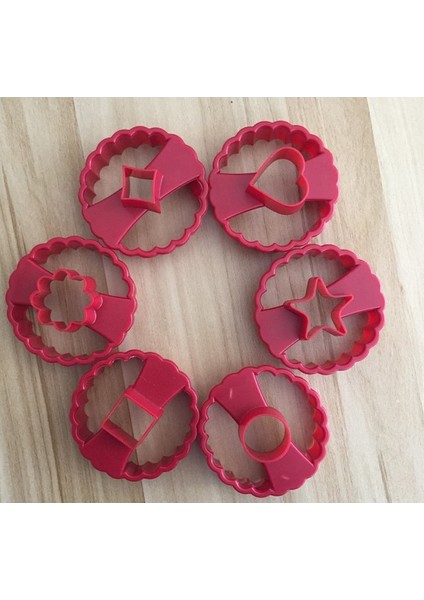 1 Adet S Tarzı Yeni Çok Fonksiyonlu Kurabiye Kesici Pasta Süsleme Kalıpları Kesici Aracı Linzer Fudge Hamur Dekorasyon Fırın Aracı Dıy Kalıp - 6 Parça (Yurt Dışından)