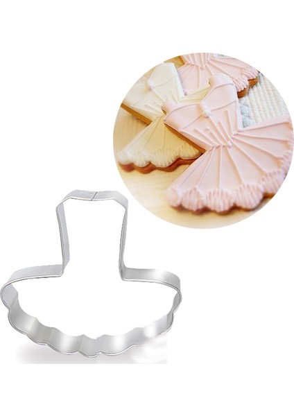Bale Elbise Tarzı Patisserie Pastane Düğün Süsleme Kurabiye Kesici Kalıplar Metal Pastane Dükkanı Fondan Pasta Araçları Elbise Ayakkabı Çiçek Araba Kalp (Yurt Dışından) fırsatları