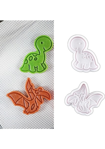 4 Adet Tarzı 4 Adet Dinozor Kurabiye Kesici Kalıp Dinozor Bisküvi Kabartma Kalıbı Şeker Hamuru Tatlı Fırın Silikon Kalıp Sabun Çikolata Için (Yurt Dışından)