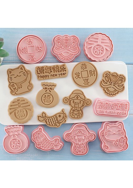 8 Adet Tarzı Yılbaşı Kurabiye Kalıbı Seti Plastik Yeni Yıl Kurabiye Damga Kesicileri Bisküvi Kalıbı Pasta Kurabiye Süsleme Araçları (Yurt Dışından) fiyatları