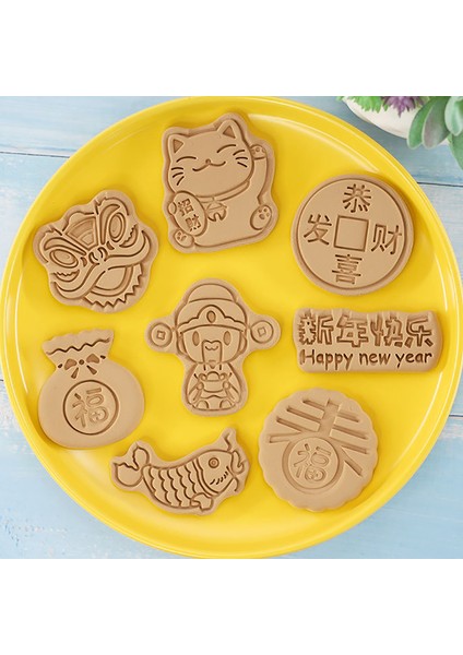 8 Adet Tarzı Yılbaşı Kurabiye Kalıbı Seti Plastik Yeni Yıl Kurabiye Damga Kesicileri Bisküvi Kalıbı Pasta Kurabiye Süsleme Araçları (Yurt Dışından) fırsatları