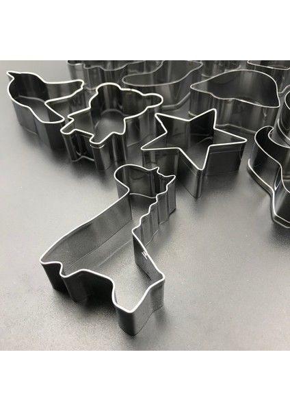 Bxg 10 Stili 21 Çeşit Paslanmaz Çelik 3D Kurabiye Kesici Hayvan Bisküvi Kek Kalıp Mutfak Aksesuarı Hamur Işleri Kalıbı Pasta Süsleme Aracı (Yurt Dışından)