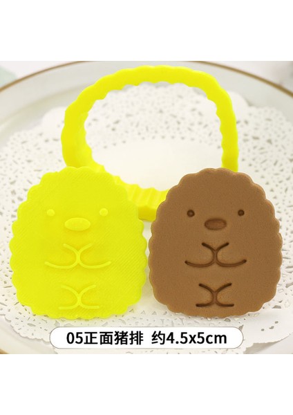No.5 Tarzı Sevimli Karikatür Sumikko Gurashi Kurabiye Kesici Kalıp Fondan Bisküvi Damga Şeker Hamuru Pasta Süsleme Araçları (Yurt Dışından)