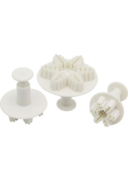 No.1 Tarzı Noel Kar Tanesi Kurabiye Kalıbı Fondan Şeker Hamuru Itici Kurabiye Kesiciler Xams Snow Cupcake Pasta Süsleme Aracı (Yurt Dışından)