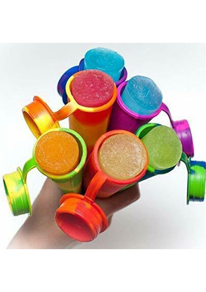 No.6 Tarzı Yaz Dondurma Kalıbı Mutfak Aksesuarları - Yoğurt Jöleli Lolipop Kalıbı - Buzlukta Dıy Gıda Kalitesi Silikon Popsicle Yapıcı (Yurt Dışından) fırsatları