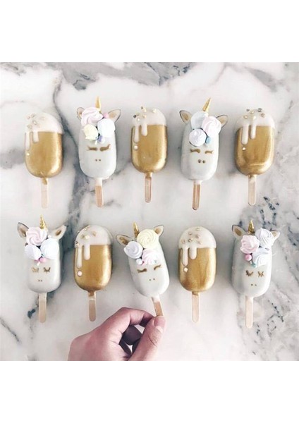 50 Tahta Çubuk Stili 4 Hücreli Silikon Dondurma Kalıbı Meyve Suyu Popsicle Yapıcı Çocuklar Pop Kalıbı Dondurmalık Tepsi Silikon Kalıplar Pasta Süsleme Fırınlama T (Yurt Dışından)