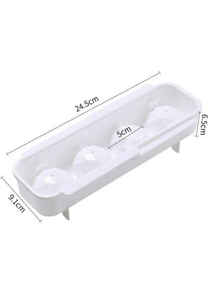 4 Delikli Stil 4 Kavite Dondurma Kalıbı Çikolata Kalıp Tepsisi Buz Kalıbı 3D Silikon Kalıp - (Yurt Dışından)