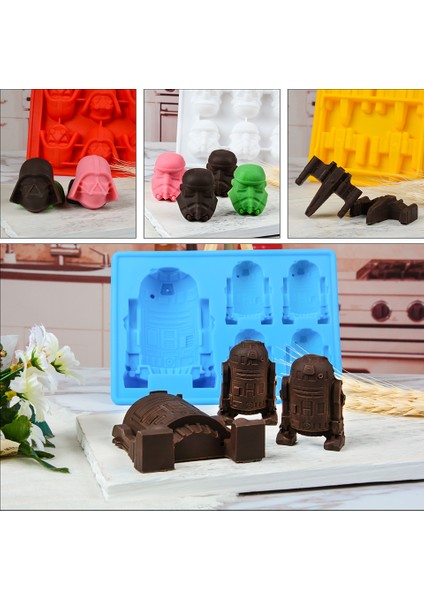 Rastgele Stil Star Wars Hayranları Için Kek Süsleme Kalıpları Silikon Kalıplar Çikolata Şekerleme Jöle Tatlı Dondurma Küpü Kalıpları (Yurt Dışından) modelleri