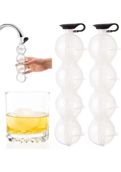 1 Adet Tarzı 4 Toplu Buz Topu Kalıbı Kutu Küp Yapıcı Kalıplar Kolay Çıkarılabilir Buz Tepsileri Solmaya Dayanıklı Buz Şeker Kek Puding Çikolata Kalıp (Yurt Dışından) fiyatları