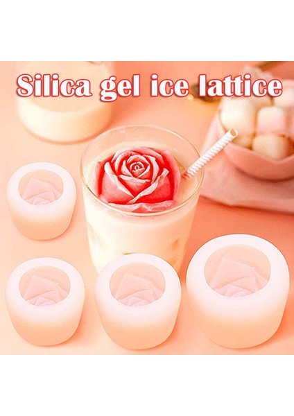 Beyaz Stil L Beden Silikon Yeniden Kullanılabilir Buz Küpleri Kalıbı Dondurma Topu Yapıcı Buz Küpleri Formu Silikon Gül Şekilli Dondurma Kalıbı Lce Kalıbı (Yurt Dışından) modelleri