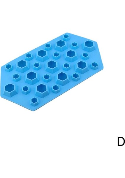 D Stili 3D Elmas Taşlı Soğuk Buz Küpü Çikolata Sabun Tepsi Kalıbı Silikon Kalıp Küp Kalıplar Fodant Buz R7B1 (Yurt Dışından)