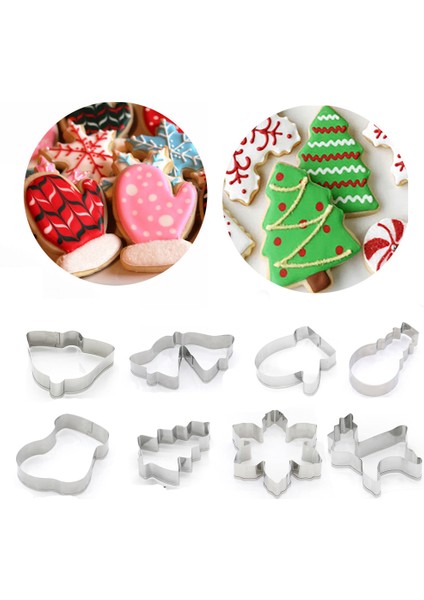 1 Adet Büyük Xms Ağacı Stili 1 Pc Paslanmaz Çelik Kurabiye Kalıbı Noel Kurabiye Kesici Tema Kar Tanesi Noel Baba Pasta Kurabiye Zencefil Kalıbı Pişirme Aracı (Yurt Dışından)