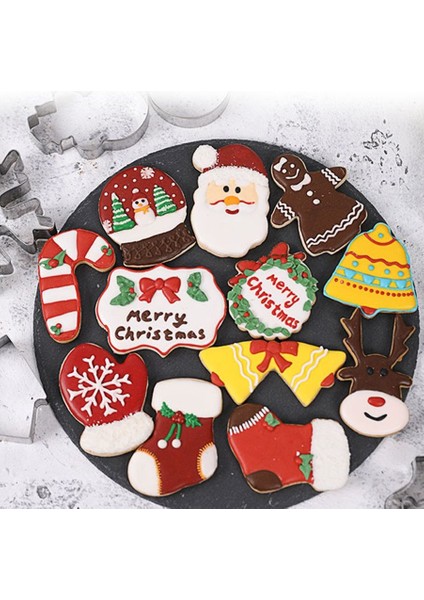 1 Adet Büyük Xms Ağacı Stili 1 Pc Paslanmaz Çelik Kurabiye Kalıbı Noel Kurabiye Kesici Tema Kar Tanesi Noel Baba Pasta Kurabiye Zencefil Kalıbı Pişirme Aracı (Yurt Dışından)