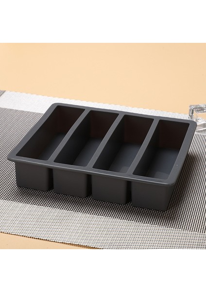 Gri Stil Yeniden Kullanılabilir Silikon Buz Kalıbı Bpa Free Gıda Sınıfı Silikon Buz Küpleri- Uzun Buz Kalıbı Tray (Yurt Dışından)
