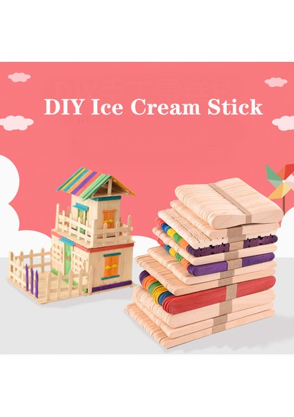 11.5X1CM Tarzı Ahşap El Sanatları Dondurma Çubukları Pop Buzlu Çubuklar Doğal Ahşap Kek Araçları Dıy Çocuklar El Işi Sanat Oyuncakları Buz Kalıbı (Yurt Dışından) fırsatları