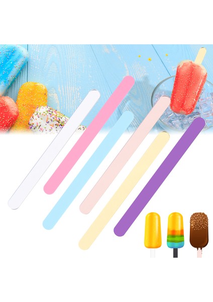 Kırmızı Stil Akrilik Dondurma Çubukları Renkli Pop Buzlu Çubuklar Dıy El Yapımı Dondurma Çubuğu Sanatı Için Popsicle Kalıp Aksesuarları (Yurt Dışından) fırsatları